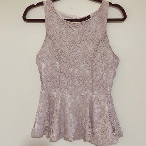 Lace Peplum Tank